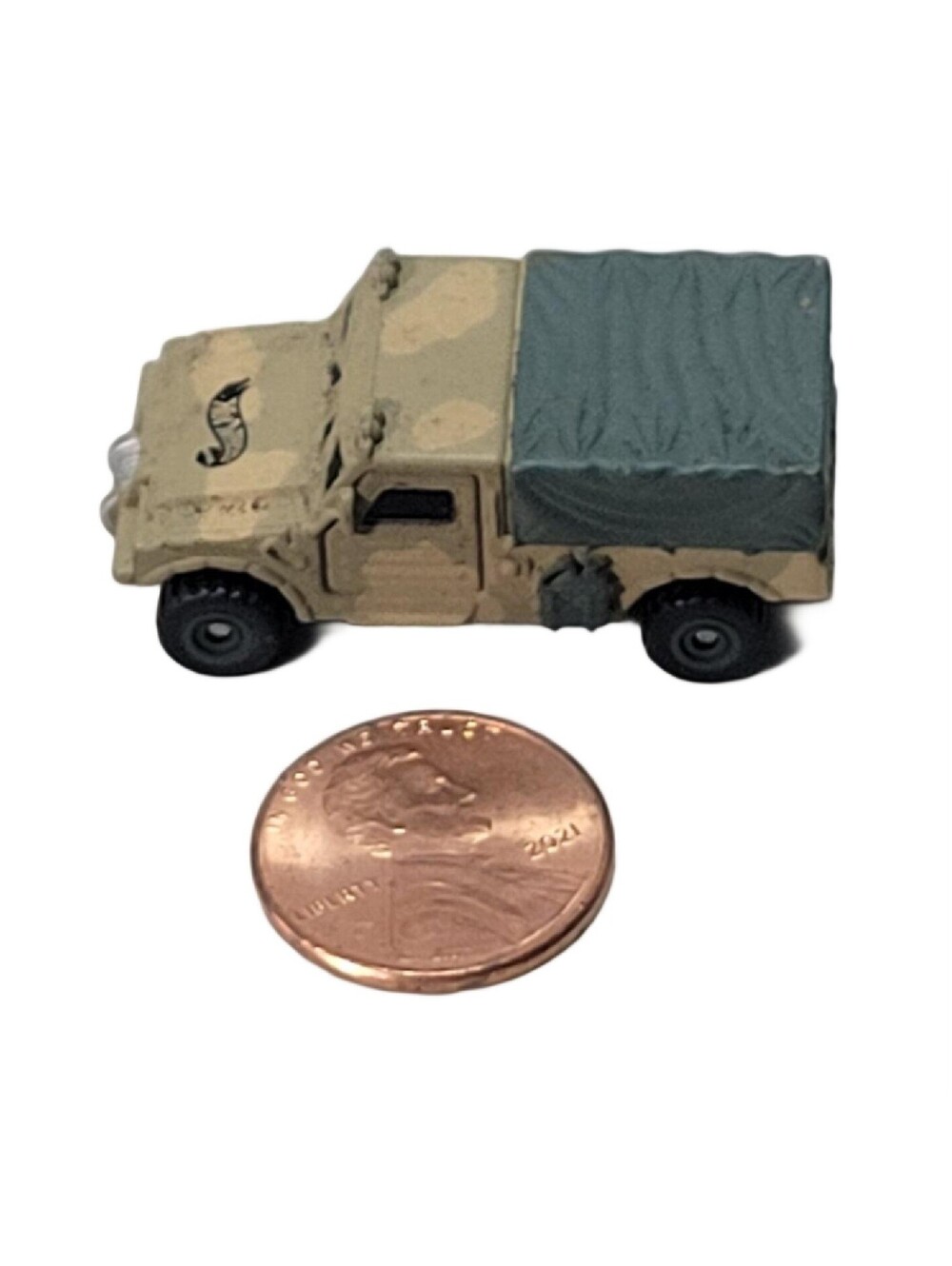 Hot Wheels Micro Military Hummer / Humvee Truck